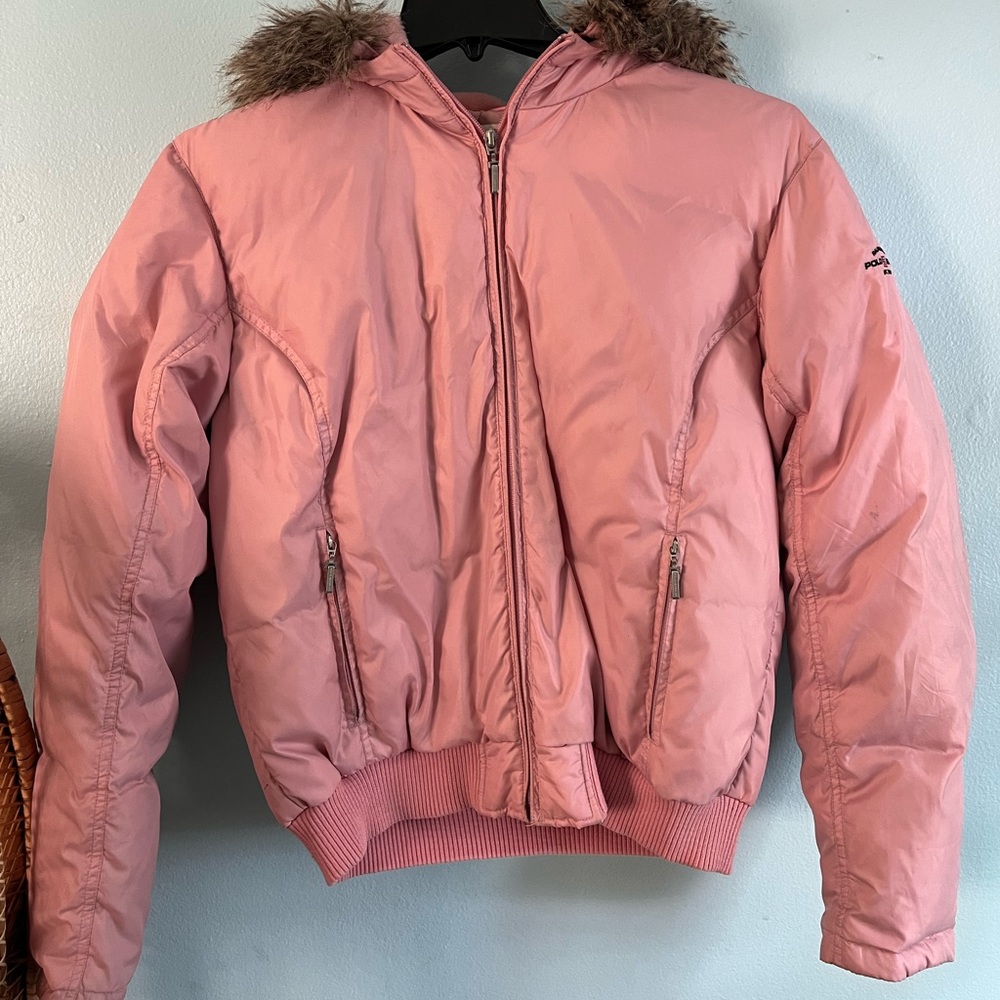 Polo Jeans Co. Ralph Lauren Pink Puffer Jacket size large